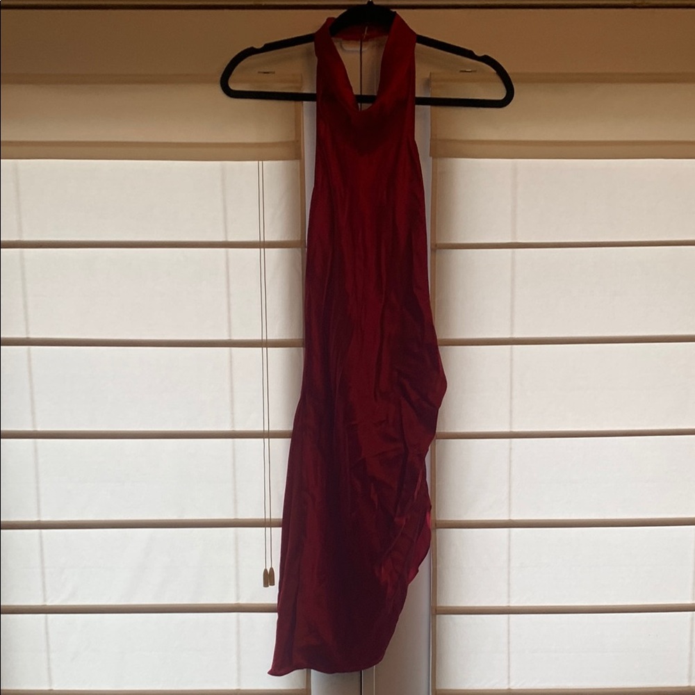 Elegant Red Halter Dress - Samba Dress